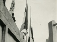 Les Tourelles. Championnats de monde militaires de natation. Poliakow, Dewailly, Baudot.