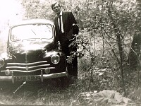Après la quille. La 4cv de Christian.